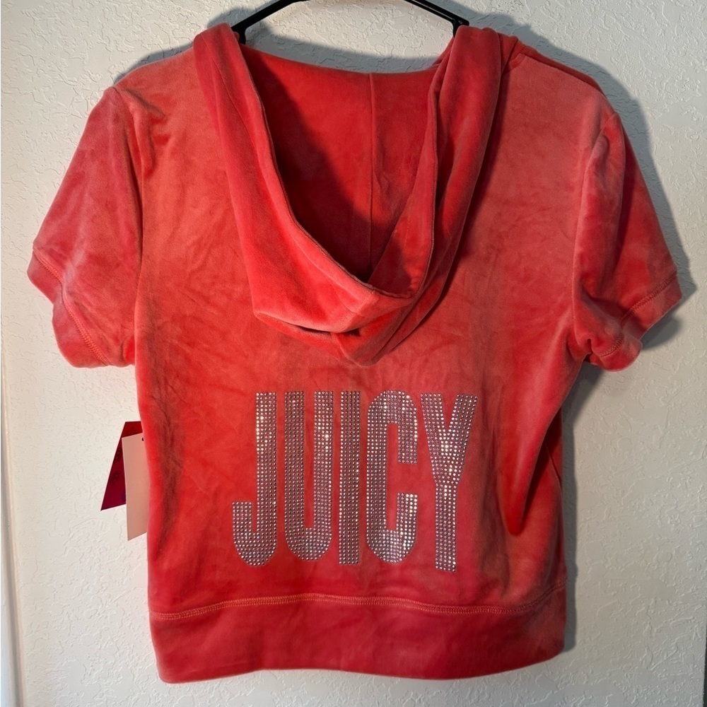 Juicy by Juicy Couture Short Sleeve Y2K Zip Up Track Jacket NWT Juniors Size M - Picture 8 of 9